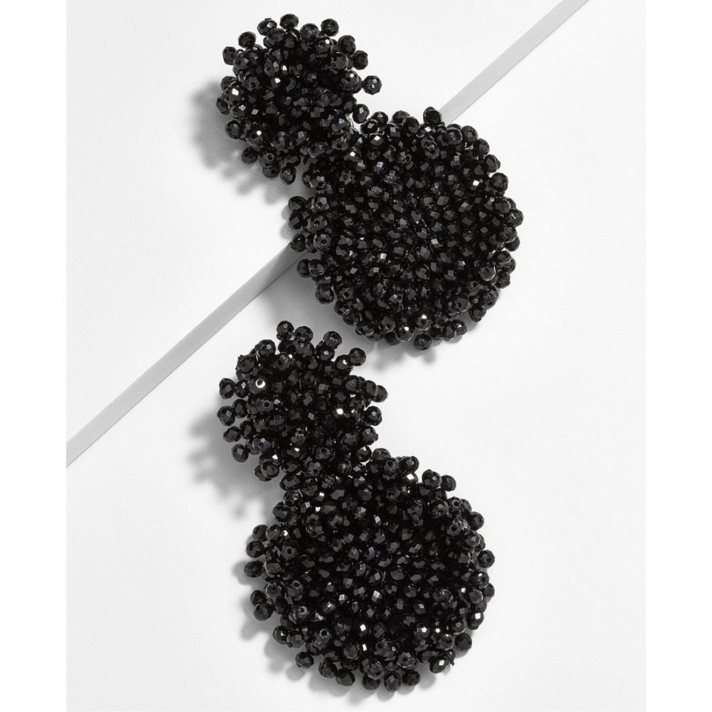 BaubleBar Gem Rianne Drop Earrings Black